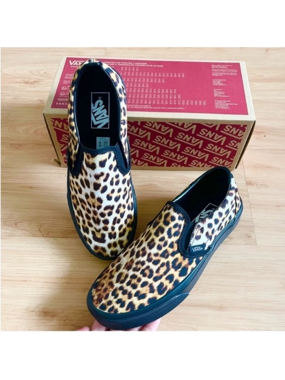 VANS Classic Slip-on Shoes (90sGrunge Black) Women 8.OUS Mens 6.5 US
